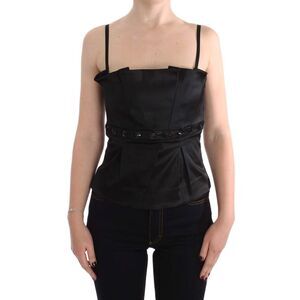 Exte Black Tank Party Evening Top Women's Blouse